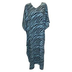 long kaftan zebra print